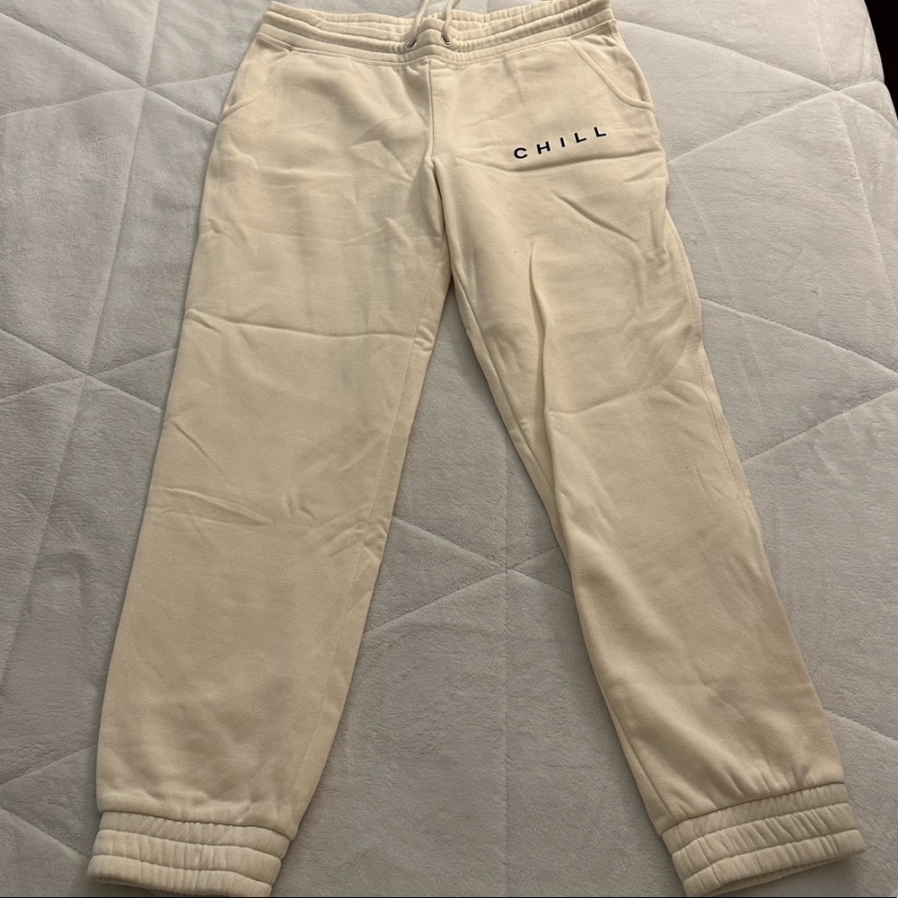 Cream Joggers